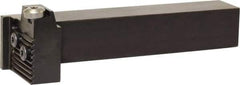 Kyocera - KGDS, External, Left Hand, 10.0076mm Max Depth of Cut, 2.9972mm Max Groove Width, Indexable Grooving Tool Holder - Multiple Insert Compatibility, 1" Shank Height, 1" Shank Width, 5.79" OAL - Caliber Tooling