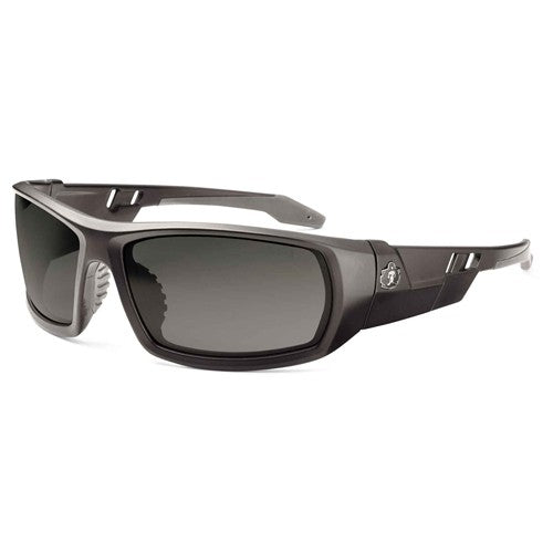 Odin Smoke Lens Matte Black Safety Glasses - Caliber Tooling