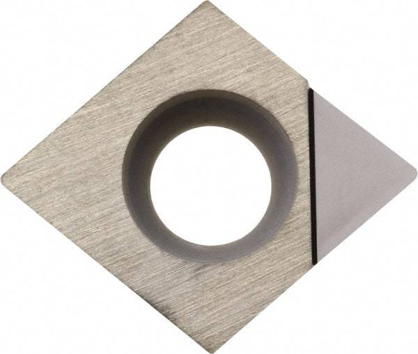 Kyocera - CCMT21.50.2 Grade KPD001 Polycrystalline Diamond (PCD) Turning Insert - Uncoated, 80° Diamond, 1/4" Inscr Circle, 3/32" Thick, 0.004" Corner Radius - Caliber Tooling