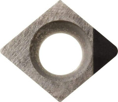 Kyocera - CCGW32.51 Grade KPD001 Polycrystalline Diamond (PCD) Turning Insert - Uncoated, 80° Diamond, 3/8" Inscr Circle, 5/32" Thick, 1/64" Corner Radius - Caliber Tooling