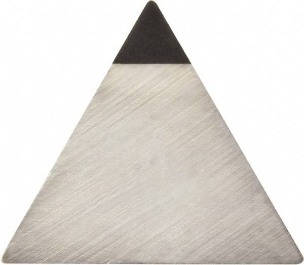 Kyocera - TPG322 Grade KPD010 Polycrystalline Diamond (PCD) Turning Insert - Uncoated, 60° Triangle, 3/8" Inscr Circle, 1/8" Thick, 1/32" Corner Radius - Caliber Tooling