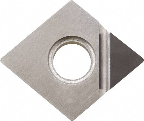 Kyocera - CNMM432 Grade KPD010 Polycrystalline Diamond (PCD) Turning Insert - Uncoated, 80° Diamond, 1/2" Inscr Circle, 3/16" Thick, 1/32" Corner Radius - Caliber Tooling