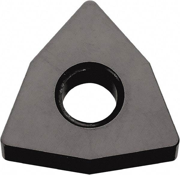 Kyocera - WNGA433 Grade A66N Ceramic Turning Insert - TiN Finish, 80° Trigon, 1/2" Inscr Circle, 3/16" Thick, 3/64" Corner Radius - Caliber Tooling