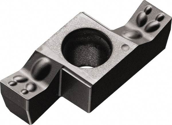 Kyocera - 150GE DM Grade PR1225, 1.5mm Cutting Width Carbide Grooving Insert - 3mm Max Depth of Cut, Right Hand, 0.1mm Corner Radius, Megacoat Finish - Caliber Tooling