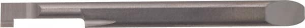 Kyocera - 1mm Groove Width, 5mm Min Hole Diam, 20mm Max Hole Depth, Full Radius Grooving Tool - 1.5mm Projection, 32.8mm Shank Length, 52.8mm OAL, 0.05mm Radius, Solid Carbide, Megacoat Finish - Exact Industrial Supply