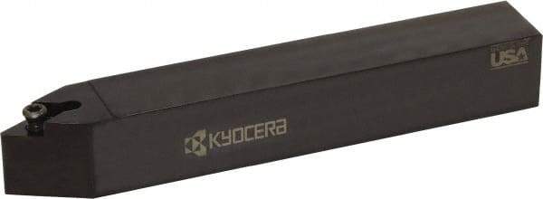 Kyocera - SDNC, Neutral Cut, 63° Lead Angle, 3/4" Shank Height x 3/4" Shank Width, Neutral Rake Indexable Turning Toolholder - 5" OAL, DC.. Insert Compatibility, Series SDNC - Caliber Tooling