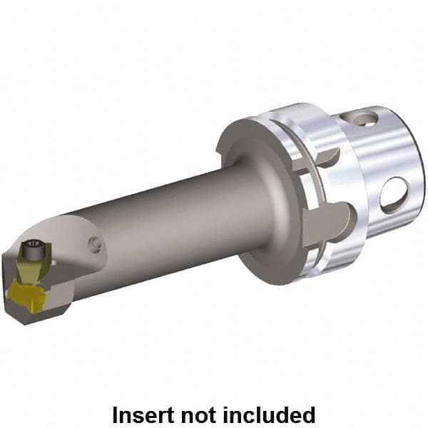 Kennametal - Insert Style NG 3R, 140mm Head Length, Left Hand Cut, Internal Modular Threading Cutting Unit Head - System Size KM4X63, 22mm Center to Cutting Edge, Series NE - Caliber Tooling