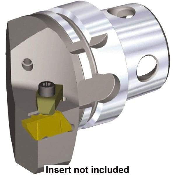 Kennametal - Insert Style NG 3L, 70mm Head Length, Left Hand Cut, External Modular Threading Cutting Unit Head - System Size KM4X63, 43mm Center to Cutting Edge, Series NS - Caliber Tooling