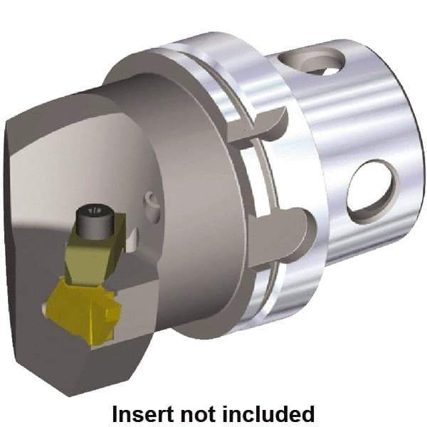 Kennametal - Insert Style NG 3L, 100mm Head Length, Right Hand Cut, Internal/External Modular Threading Cutting Unit Head - System Size KM4X100, 63mm Center to Cutting Edge, Series NE - Caliber Tooling