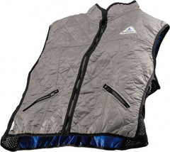 Techniche - Size XL, Silver Cooling Vest - Zipper Front, Nylon, HyperKewl - Caliber Tooling