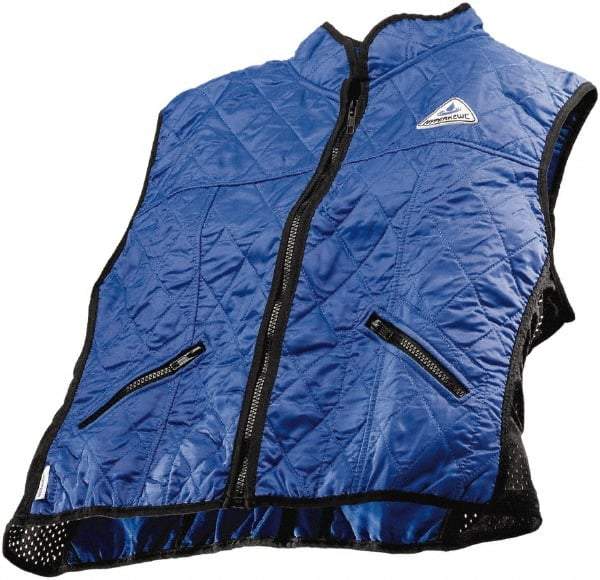 Techniche - Size L, Blue Cooling Vest - Zipper Front, Nylon, HyperKewl - Caliber Tooling