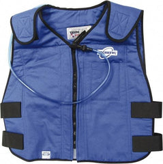 Techniche - Size 2XL, Blue Cooling Vest - Zipper Front, Cotton - Caliber Tooling