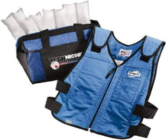 Techniche - Size L/XL, Royal Blue Cooling Vest - Zipper Front, Cotton - Caliber Tooling