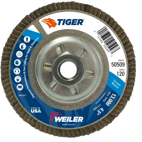 4-1/2X5/8-11 12OZ TIGER DISC - Caliber Tooling