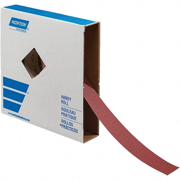 Norton - 2" x 50 Yd 120 Grit Aluminum Oxide Shop Roll - J Weighted Backing - Caliber Tooling