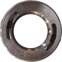 Taper Line - 1-1/8-12 Thread, Steel, One Piece Threaded Shaft Collar - 1-7/8" Outside Diam, 1/2" Wide - Caliber Tooling