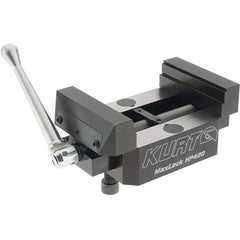 Kurt - 4" Jaw Width, 2.922" High x 5" Long x 4" Wide Vise - For Use with 5 Axis Workholding Systems - Caliber Tooling