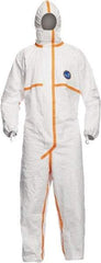 Dupont - Size M Tyvek General Purpose Coveralls - White, Zipper Closure, Elastic Cuffs with Thumb-loop, Elastic Ankles, Taped Seams - Caliber Tooling