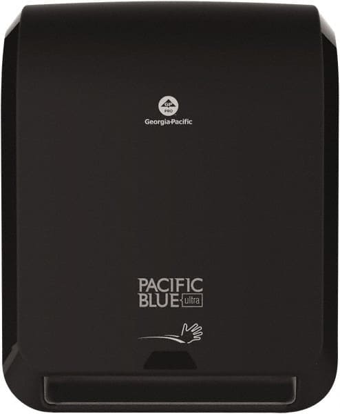 Georgia Pacific - Hands Free, Plastic Paper Towel Dispenser - 16.8" High x 12.9" Wide x 9" Deep, 1 Roll with Stub, Black - Caliber Tooling