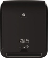 Georgia Pacific - Hands Free, Plastic Paper Towel Dispenser - 16.8" High x 12.9" Wide x 9" Deep, 1 Roll with Stub, Black - Caliber Tooling