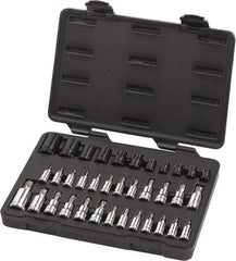 GearWrench - 36 Piece 1/4, 3/8 & 1/2" Drive Torx Bit Socket Set - T8 to T60 Torx - Caliber Tooling