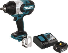 Makita - 1/2" Drive 18 Volt T-Handle Cordless Impact Wrench & Ratchet - 1,700 RPM, 750 Ft/Lb Torque, Lithium-Ion Batteries Included - Caliber Tooling