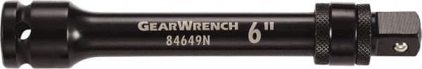 GearWrench - 1/2" Drive Standard Socket Extension - 6" OAL, Black Finish - Caliber Tooling