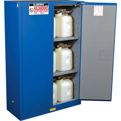 Justrite - 2 Door 2 Shelf 45 Gal Safety Cabinet for Flammable Substances - Exact Industrial Supply