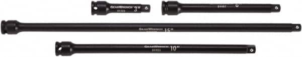 GearWrench - 3/8" Drive Socket Extension Set - 4 Pieces, Includes 6, 10, 3, 15" Lengths - Caliber Tooling