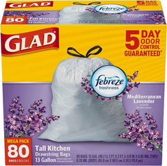 Glad - Pack of (3) 80-Count 13 Gal 0.95 mil Household/Office Trash Bags - Caliber Tooling