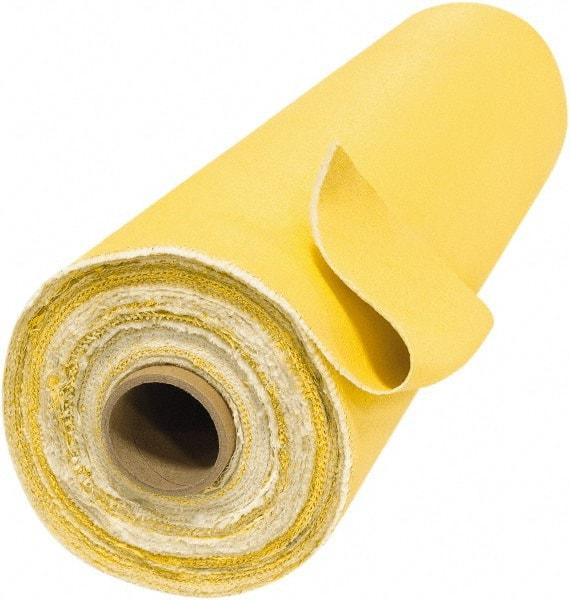 Steiner - 5' Wide x 0.05" Thick Acrylic Coated Fiberglass Welding Blanket - Gold, Grommet - Caliber Tooling