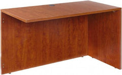 ALERA - Woodgrain Laminate Return/Bridge Shell Desk - 47-1/4" Wide x 23-5/8" Deep x 29-5/8" High, Medium Cherry - Caliber Tooling