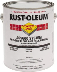 Rust-Oleum - 1 Gal Safety Yellow Gloss Finish Antislip Coating - 60 to 70 Sq Ft per Gal, Interior/Exterior - Caliber Tooling