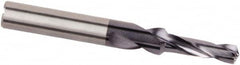 Kennametal - 8mm Body, 5mm Step Diam, 0.315" Diam Straight Shank, Solid Carbide Subland Step Drill Bit - Caliber Tooling