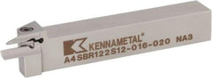 Kennametal - A4SB, External, Right Hand, 19mm Max Depth of Cut, 5mm Min Groove Width, Indexable Grooving Tool Holder - A4G0500M4SP04B Insert Compatibility, 25.4mm Shank Height, 25.4mm Shank Width, 6" OAL - Caliber Tooling