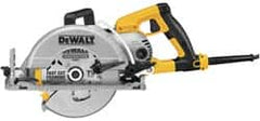 DeWALT - 15 Amps, 7-1/4" Blade Diam, 4,800 RPM, Electric Circular Saw - 120 Volts, 5/8" Arbor Hole, Left Blade - Caliber Tooling