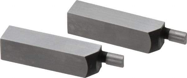 SPI - 1.58 Inch Overall Length, 0.315 Inch Jaw Thickness, 0.1 Inch Radius, Gage Block Cylindrical Jaws - Radius 0.00003 Inch, Pair 0.00004 Inch Accuracy, Sold As Pair, For Use with Rectangular Gage Blocks, 2 Pieces - Caliber Tooling