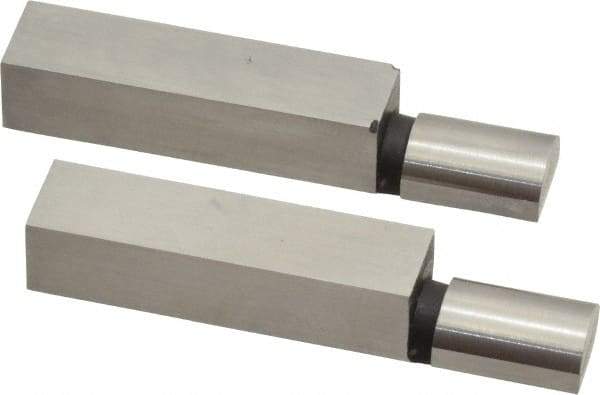 SPI - 1.965 Inch Overall Length, 0.315 Inch Jaw Thickness, 0.2 Inch Radius, Gage Block Cylindrical Jaws - Radius 0.00003 Inch, Pair 0.00004 Inch Accuracy, Sold As Pair, For Use with Rectangular Gage Blocks, 2 Pieces - Caliber Tooling