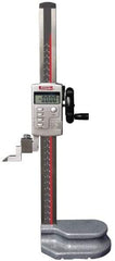 SPI - 12" Electronic Height Gage - 0.0005" Resolution, Accurate to 0.0015", LCD Display, SPC Data Output - Caliber Tooling