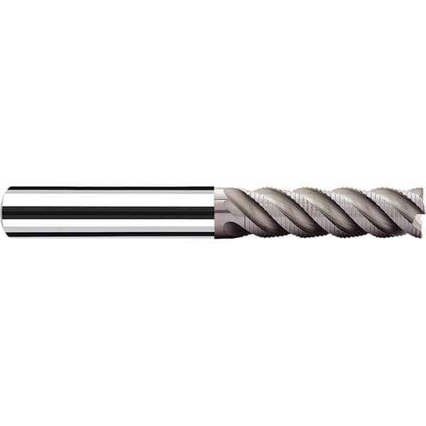 Fraisa - 5/16" Diam, 1-3/4" LOC, 4 Flute Solid Carbide Roughing Square End Mill - Caliber Tooling