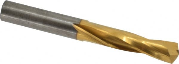 Atrax - 25/64" 135° Spiral Flute Solid Carbide Screw Machine Drill Bit - Caliber Tooling