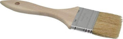 Premier Paint Roller - 2" Flat Hog Chip Brush - 1-3/4" Bristle Length, 5" Wood Dowel Handle - Caliber Tooling