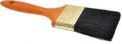 Premier Paint Roller - 3" Flat Hog Varnish Brush - 3" Bristle Length, 7-1/2" Wood Handle - Caliber Tooling