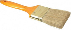 Premier Paint Roller - 2-1/2" Flat Hog Varnish Brush - 2-3/4" Bristle Length, 7" Wood Handle - Caliber Tooling