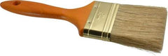 Premier Paint Roller - 3" Flat Hog Varnish Brush - 3" Bristle Length, 7-1/2" Wood Handle - Caliber Tooling