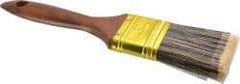 Premier Paint Roller - 2" Flat Synthetic Varnish Brush - 2-1/2" Bristle Length, 7" Wood Handle - Caliber Tooling