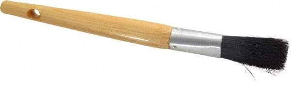 Premier Paint Roller - 3/8" Oval Hog Sash Brush - 2" Bristle Length, 6" Wood Handle - Caliber Tooling