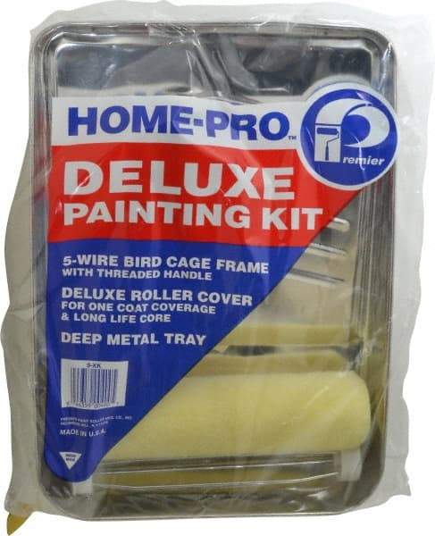 Premier Paint Roller - Paint Roller Set - 9" Wide, Includes Paint Tray, Roller Cover & Frame - Caliber Tooling