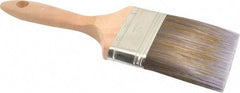 Premier Paint Roller - 4" Flat Synthetic Varnish Brush - 3-3/4" Bristle Length, 7-1/4" Wood Handle - Caliber Tooling