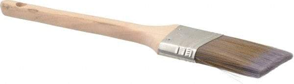 Premier Paint Roller - 2" Angled Synthetic Sash Brush - 2-3/4" Bristle Length, 9" Wood Rattail Handle - Caliber Tooling